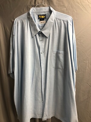 Chemise King Size 6XL – Violette – Manches Courtes – 70% Coton 30% Polyester