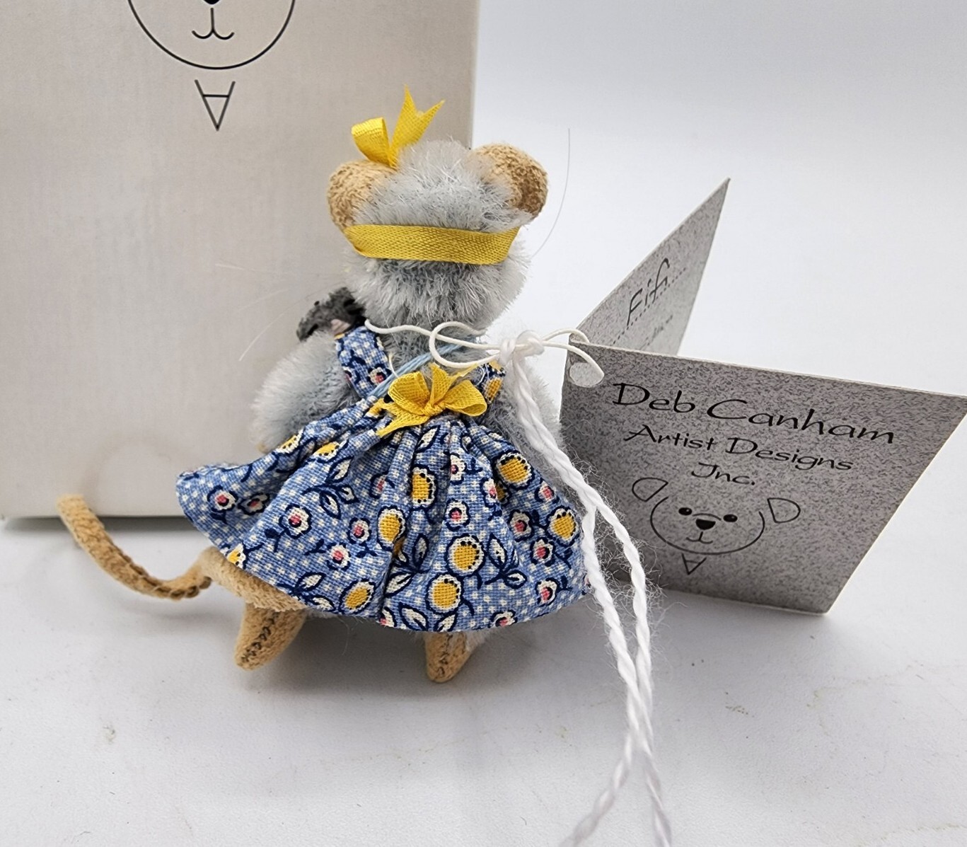 Mini Mices Mohair Fifi Mouse Deb Canham Artist Designs Miniature Doll Figure
