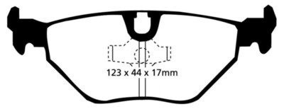 Ebc For 87-91 BMW M3 2.3 (E30) Redstuff Rear Brake Pads