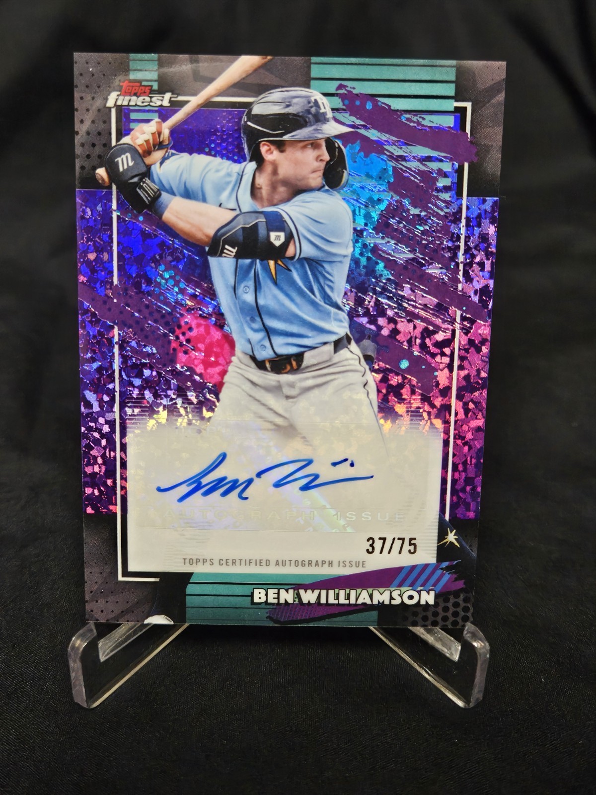 2026 Topps Finest - Ben Williamson Purple Mini-Diamond Auto /75 Tampa Bay Rays🔥