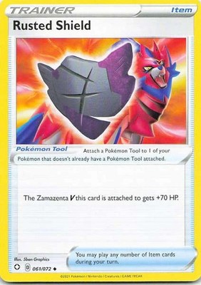 Zamazenta 061/072 Sword & Shield Evolving Skies Uncommon NM Pokemon TCG