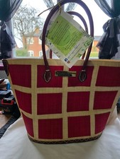 Rose Bast Handtasche Smaragd Handwerker Neu