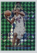 2023-24 Panini Mosaic Green Mosaic Prizm Tyrese Maxey #79 1e1b