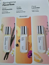 New Dossier Springtime Favorites Eau de Parfum Perfume Spray Trio Set Beauty
