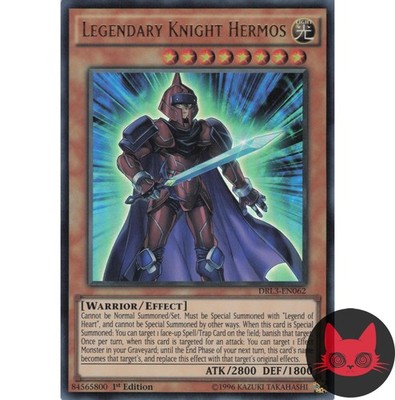 Yugioh Legendärer Ritter Hermos DRL3-DE062 Ultra Rare 1. Auflage NM