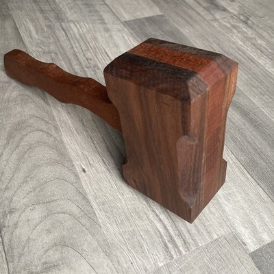 Handmade Wooden Mallet | Solid Hardwood Woodworking Tool | Shop & Bench Use