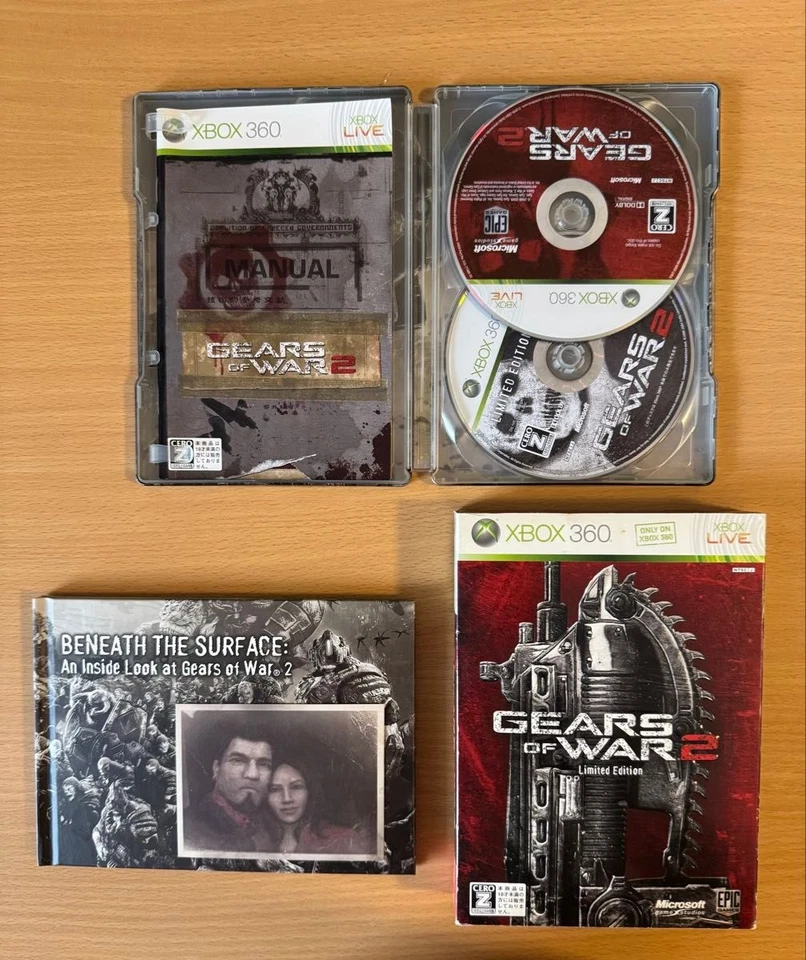 Xbox360 Gears of War 1 2 3 Limited Edition Set Japanese - Image 3 of 4