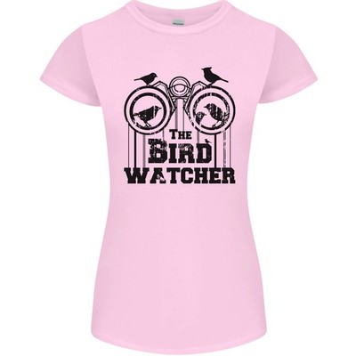 Gildan Bird Watcher Funny Damen Petites T-Shirt Slim Fit, Rundhalsausschnitt