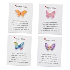Butterfly Pocket Hug Token for Friends 4 pcs butterfly pocket hug