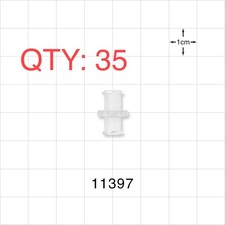 QTY 35 Qosina Female Luer Lock, Female Luer Lock, Natural PN: 11397