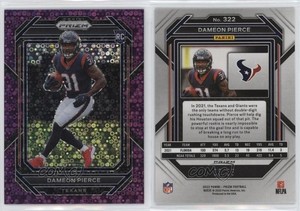 2022 Panini Prizm Rookies No Huddle Purple /35 Dameon Pierce #322 Rookie RC