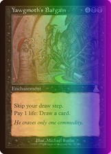 MTG Magic the Gathering Yawgmoth's Bargain (75/143) Urza's Destiny LP FOIL