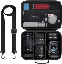 Carrying Case for Canon EOS Rebel T7 / R50 / R6 Mark II / R100 Cameras, Storage