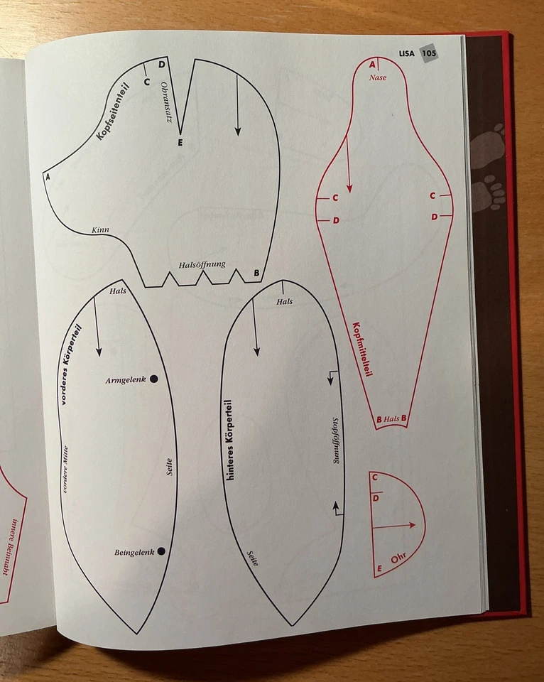 Buch - TEDDY‘S selber nähen - Schnittmuster in Originalgröße mit Kleidung - Bild 4 von 4