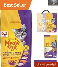 Choice Dry Cat Food 6.3 Pound Bag - Nutrition for Feline Health 3.17 per pound