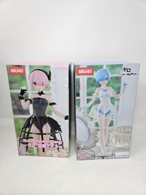 Re:Zero Ram Rem Birdcage Dress Figure Round1 Exclusive FuRyu Prize Anime Japan