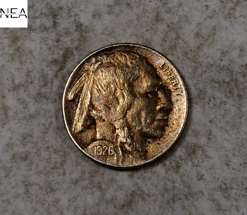 1926 Buffalo Nickel ~ Almost Uncirculated AU Toned ~ ZB307