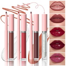 3 in 1 Women Lip Liner Liquid Lipstick Lip Oil Set Lip Makeup Cosmetic Set