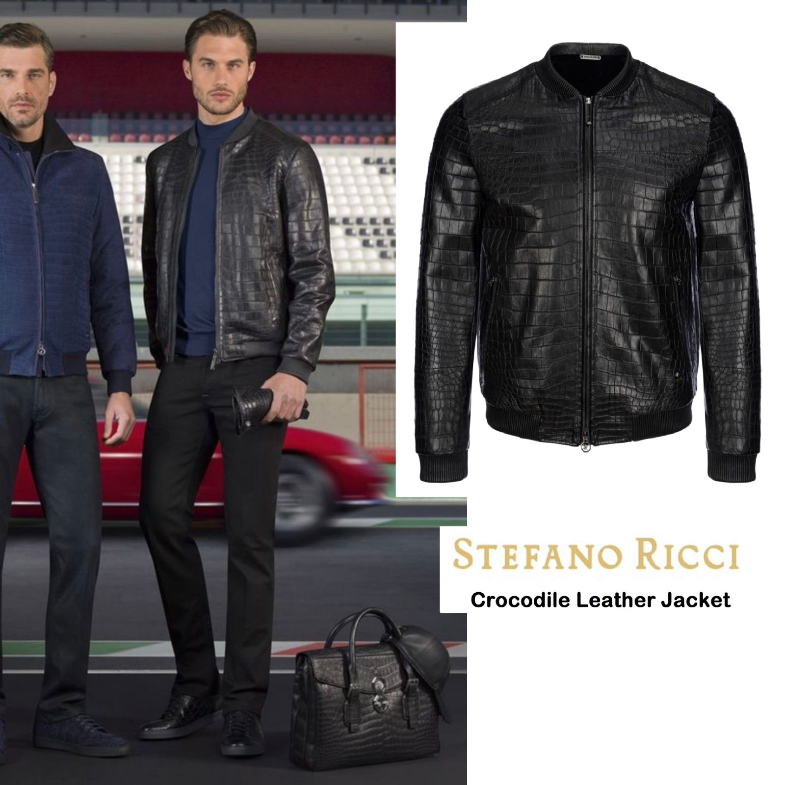 $140K STEFANO RICCI 52 Crocodile Leather Jacket - New!