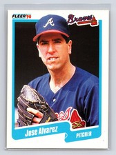 1990 Fleer - Jose Alvarez #574 Atlanta Braves Baseball Card