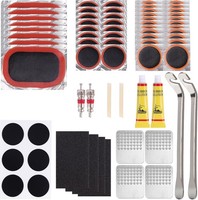 Fahrrad Flickzeug Set 68-Teilig Reifenreparaturset Mit 52 Flicken