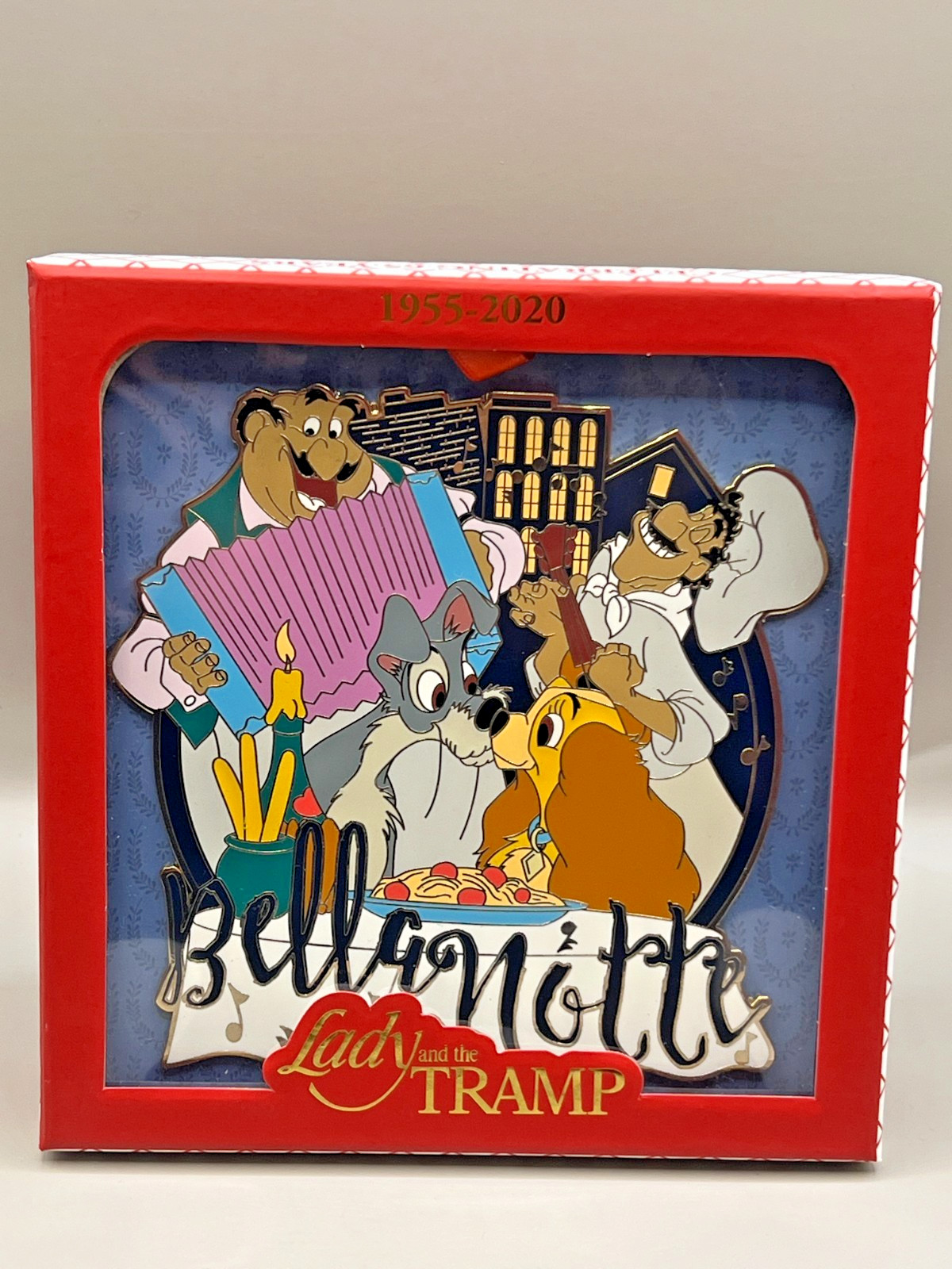 2020 Disney Lady & The Tramp Belle Notte Jumbo Pin - LE 2000