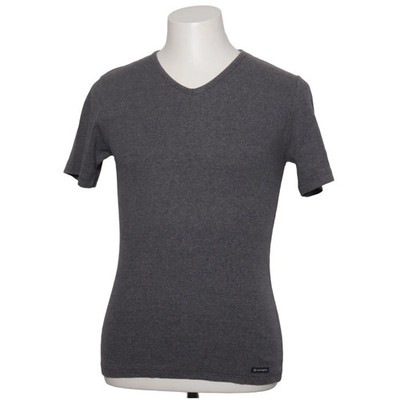 Burlington, T-shirt, Größe: L, Grau, Einfarbig, Herren #xwF