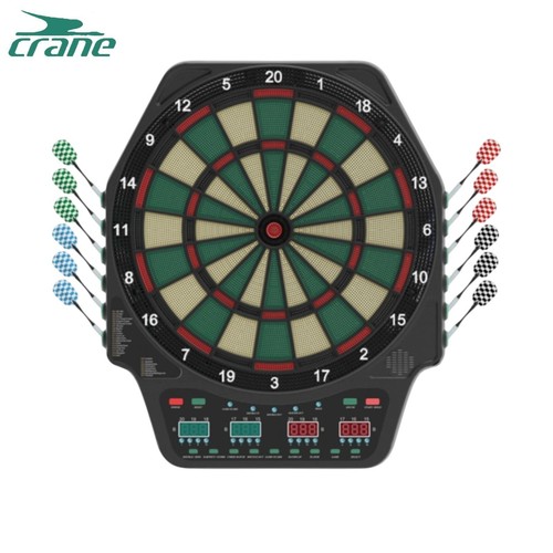 Elektronische Dartscheibe Profi Dartboard 4-LED 12 Pfeile Dartboard Grün - Bild 2 von 4