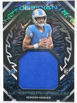 2023 Obsidian - Unbreakable Memorabilia Hendon Hooker #UM-HHO /199 (MEM, RC)