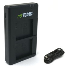 Wasabi Power Micro USB Dual Battery Charger for Leica BP-DC15