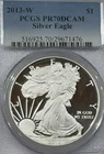 2013 W Proof Silver American Eagle• PCGS• PF 70 DCAM