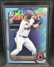 Chase DeLauter 2022 Bowman Draft Chrome 1st Bowman Sky Blue Refractor #BDC-49 RC