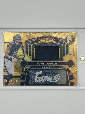 Panini Gold Standard 2024 Rome Odunze Chicago Bears RC Auto Jersey /199 #204