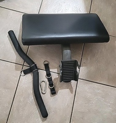 Bowflex Ultimate 2 Preacher Curl Attachment Complete! Excellent! W/ Bar and Pad