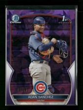 2023 Bowman Chrome Sapphire Edition #BCP-219 Adan Sanchez Prospects Purple #/25