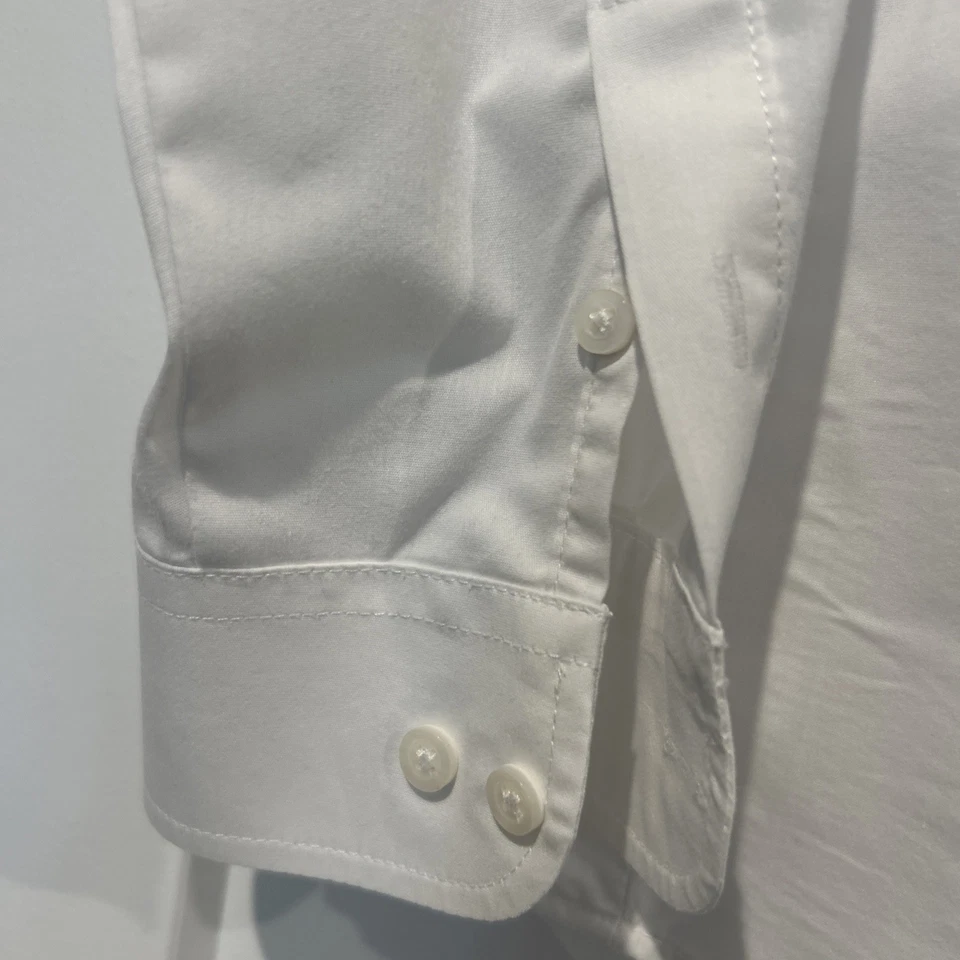 男孩款 Izod 尺码 18 白色纽扣礼服衬衫 — 第 2/3 张图片