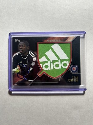 2015 Topps Apex MLS Sean Johnson Jumbo Patch 1/1 Chicago Fire Signed