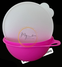 Tupperware Thatsa Bowl Jr – 12 Cup – Bright Pink with White Lid – Brand New 💖🥣