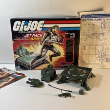 GI Joe Jet Pack Jump 1983 Action Figure Playset Silver Pads Version Rare Box Lot