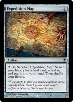 1x Expedition Map Moderate Play MTG Magic - Kid Icarus -