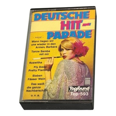 Vintage Various Artists Cassette Deutsche Hitparade Album Sound Pop Yellow