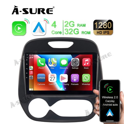 Für Renault Captur MK1 2013-2019 2+32GB Android 13 Autoradio GPS SWC Carplay