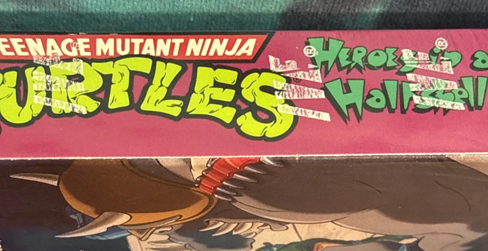 Teenage Mutant Ninja Turtles VHS Heroes In A Halfshell NOS Sealed WATERMARKS - Image 4 of 4