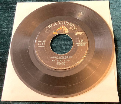 Elvis Presley: Shake, Rattle and Roll 45 EP RCA Victor/US EPA 830 G+