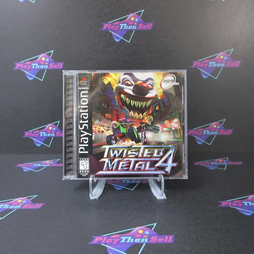 Twisted Metal 4 + Reg Card PS1 PlayStation 1 MD Complete - (See Pics)