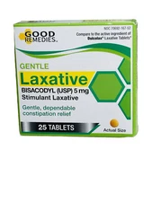 Good Times Gentle Laxative Bisacodyl 5mg 25 Tablets