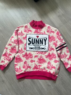 little sunny bite x Disney Sweatshirt Pink Womens Japan Unique and rare