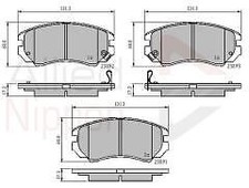 Brake Pad - Supersedes ADB31506 Front Axle To Fit Hyundai Coupe 02->09, Elantra