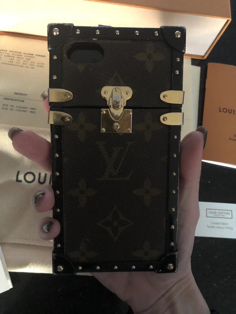 Brown Monogram LV Repurposed iPhone Case