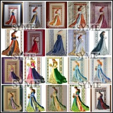 Set of 10 Cross Stitch Pattern PDF Saga Lavender Lace Mirabilia Nora Corbett Bella